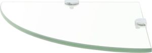 vidaXL Półka narożna 35cm przezroczysty (3051593) 3