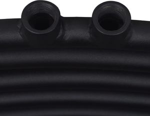 Grzejnik łazienkowy vidaXL Grzejnik łazienkowy, wygięty 500 x 1160 mm, czarny (141915) - 141915 7