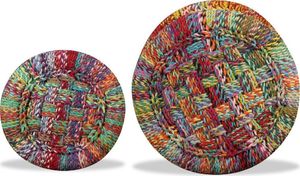 vidaXL Stołki w stylu chindi, 2 szt., wielokolorowe, bambus 8