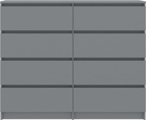 vidaXL Komoda, szara, 120 x 35 x 99 cm, płyta wiórowa 4
