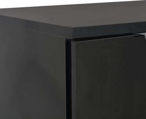 vidaXL Komoda na wysoki połysk, czarna, 71 x 35 x 76 cm, płyta wiórowa 7