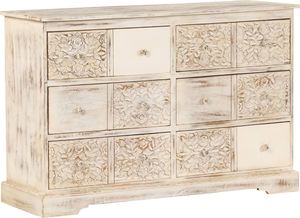 vidaXL Komoda z litego drewna mango, 120 x 40 x 80 cm 1