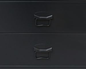 vidaXL Metalowa komoda w industrialnym stylu, 78 x 40 x 93 cm, czarna 6