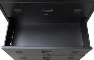 vidaXL Metalowa komoda w industrialnym stylu, 78 x 40 x 93 cm, czarna 7