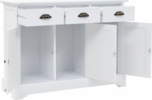 vidaXL Komoda 3-drzwiowa, MDF i drewno sosnowe, 105 x 35 x 77,5 cm 7