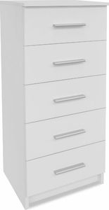 vidaXL Wysoka komoda, płyta wiórowa, 41 x 35 x 108 cm, kolor biały 2