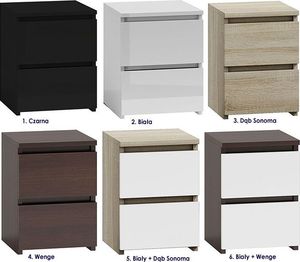 Elior Szafka nocna Siena 2X - biała 4