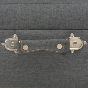 vidaXL Stołki ze schowkami, 3 szt., ciemnoszare, tkanina 2