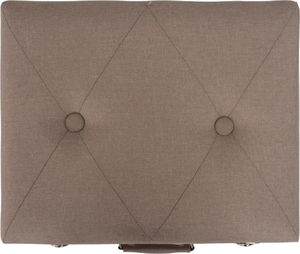 vidaXL Stołki ze schowkami, 3 szt., brązowe, tkanina 6