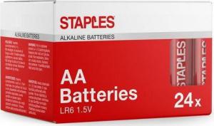 Staples Bateria AA / R6 24 szt. 1