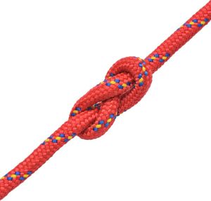 vidaXL Linka żeglarska, polipropylen, 8 mm, 100 m, czerwona 2