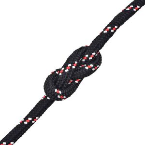vidaXL Linka żeglarska z polipropylenu, 12 mm, 250 m, czarna (143811) 2