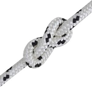 vidaXL Pleciona linka żeglarska z poliestru, 8 mm, 500 m, biała 2