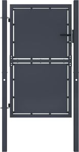 vidaXL Furtka ogrodzeniowa, stalowa, 100 x 175 cm, antracytowa 2