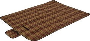 Highlander Highlander Pled Koc Piknikowy w Kratkę Brązowy uniwersalny 2