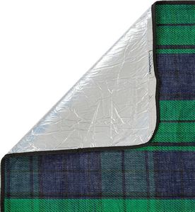 Highlander Highlander Pled Koc Piknikowy w Kratkę Niebiesko-Zielony uniwersalny 4