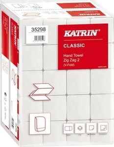 Katrin Ręcznik Classic Zig Zag 2 handy pack biały 2-warstwy 224mmx230mm 20/kar 1
