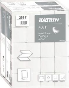 Katrin Ręcznik katrin plus zig zag 2 handy pack biały 2-warstwy 224mmx230mm 20/kar 1