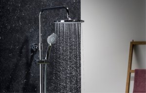 Zestaw prysznicowy KFA Moza z deszczownicą z baterią termostatyczną chrom (5736-910-00) 3