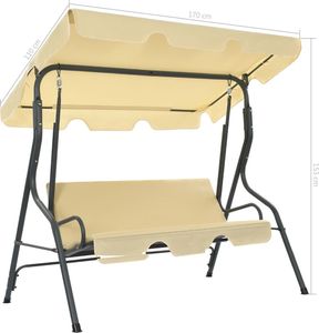 Elior Huśtawka ogrodowa ecru Julka 6