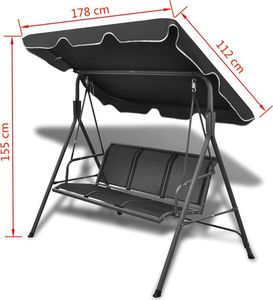 Elior Huśtawka ogrodowa Sara - grafit 6