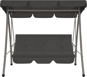 Elior Huśtawka ogrodowa z baldachimem grafitowa Swing (E3778) 2