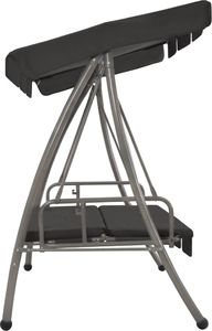 Elior Huśtawka ogrodowa z baldachimem grafitowa Swing (E3778) 4