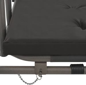 Elior Huśtawka ogrodowa z baldachimem grafitowa Swing (E3778) 7