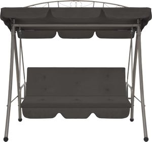 Elior Huśtawka ogrodowa z baldachimem grafitowa Ronja 2