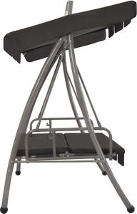 Elior Huśtawka ogrodowa z baldachimem grafitowa Ronja 4