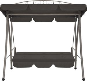 Elior Huśtawka ogrodowa z baldachimem grafitowa Ronja 5