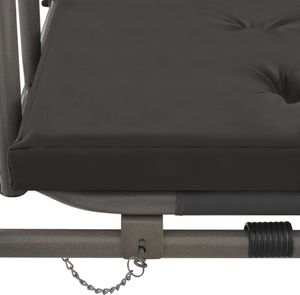 Elior Huśtawka ogrodowa z baldachimem grafitowa Ronja 7