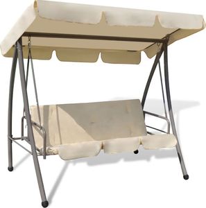 Elior Huśtawka ogrodowa z baldachimem Swing ecru 2