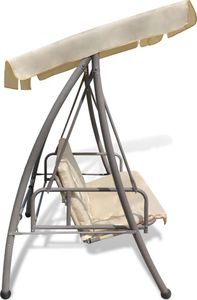 Elior Huśtawka ogrodowa z baldachimem Swing ecru 4