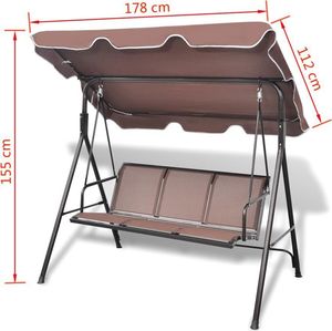 Elior Huśtawka ogrodowa Sara brązowa 6