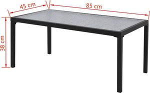 Elior zestaw mebli ogrodowych Mancer, czarny (4188) 3