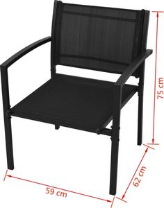 Elior zestaw mebli ogrodowych Mancer, czarny (4188) 6