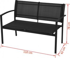 Elior zestaw mebli ogrodowych Mancer, czarny (4188) 7