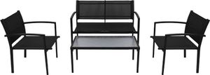 Elior zestaw mebli ogrodowych Mancer, czarny (4188) 8