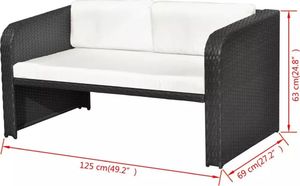 Elior Wypoczynkowy zestaw mebli ogrodowych Aiden - czarny (E4202vidaxl_42481) 12