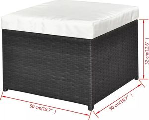 Elior Wypoczynkowy zestaw mebli ogrodowych Aiden - czarny (E4202vidaxl_42481) 13