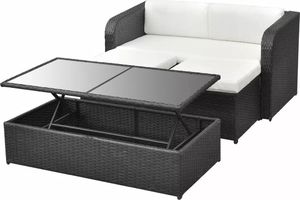 Elior Wypoczynkowy zestaw mebli ogrodowych Aiden - czarny (E4202vidaxl_42481) 5