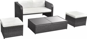 Elior Wypoczynkowy zestaw mebli ogrodowych Aiden - czarny (E4202vidaxl_42481) 6