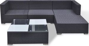 Elior zestaw mebli ogrodowych Rickon, czarny (4177) 5