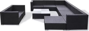 Elior zestaw mebli ogrodowych Daran, czarny (4181) 4