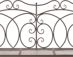 Elior bujana ławka ogrodowa Dion, brązowa (4160) 4