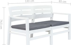 Elior ogrodowa ławka z poduszkami Pati (3388) 6