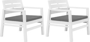 Elior zestaw mebli ogrodowych Ryvel, biały (4750) 2