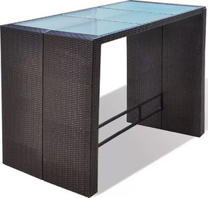 Elior zestaw barowy do ogrodu Kyle, brązowy (4170) 5