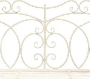 Elior bujana ławka ogrodowa Dion, biała (4159) 4